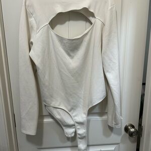 ASOS White Long Sleeve Bodysuit